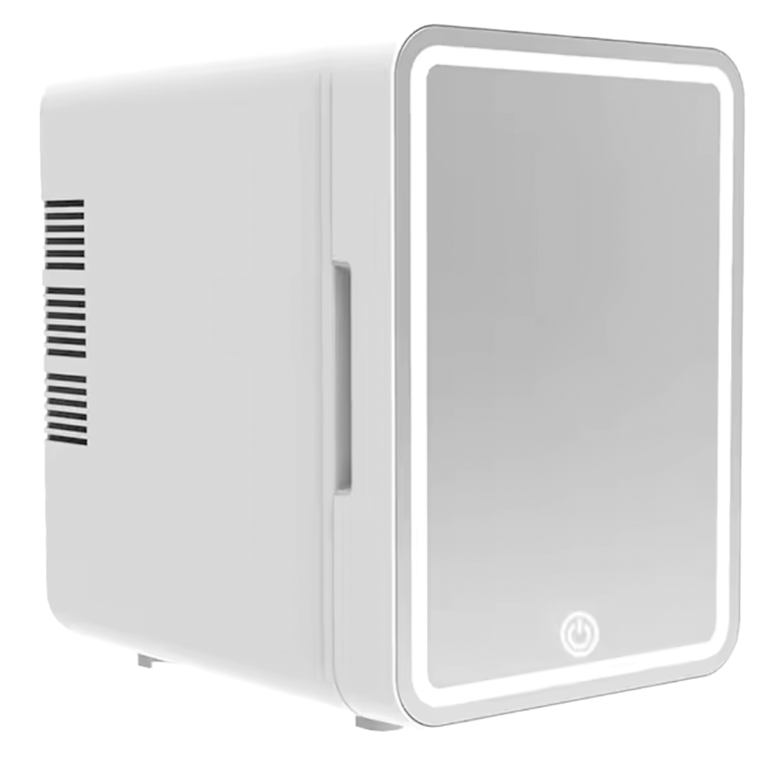 ثلاجة صغيرة بمرآة مضيئة- 6 لتر