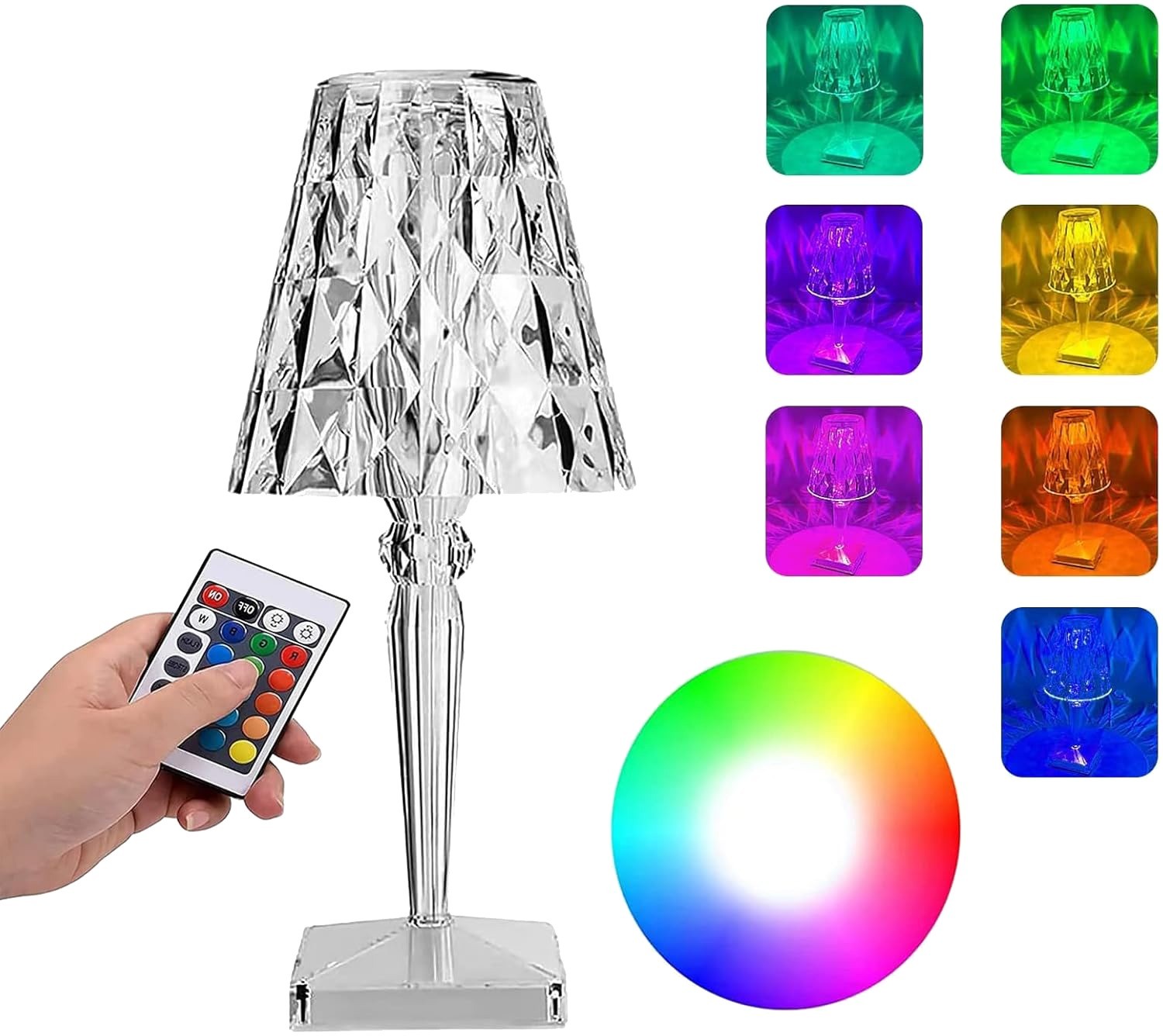 مصباح طاولة زجاجي حديث "أورا" (Aura)
