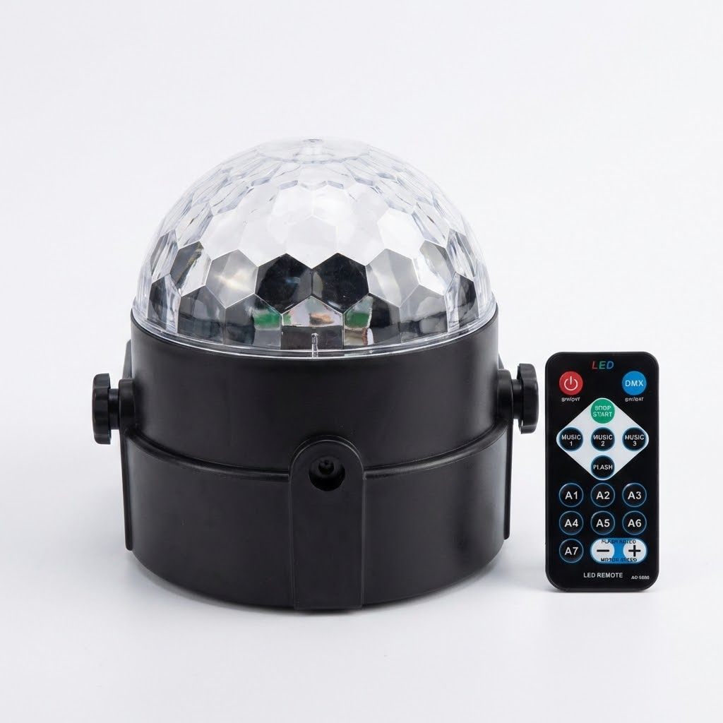 ضوء ديسكو RGB يعمل بتنشيط الصوت