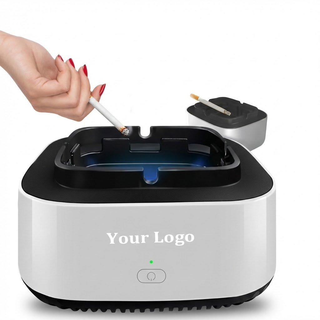 منفضة سجائر ذكية مع تنقية هواء