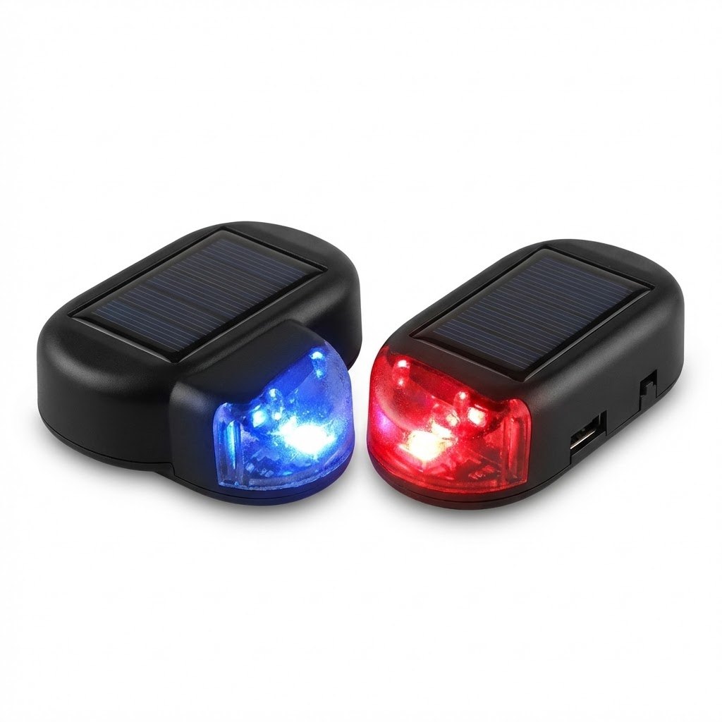 إنذار LED شمسي للسيارة