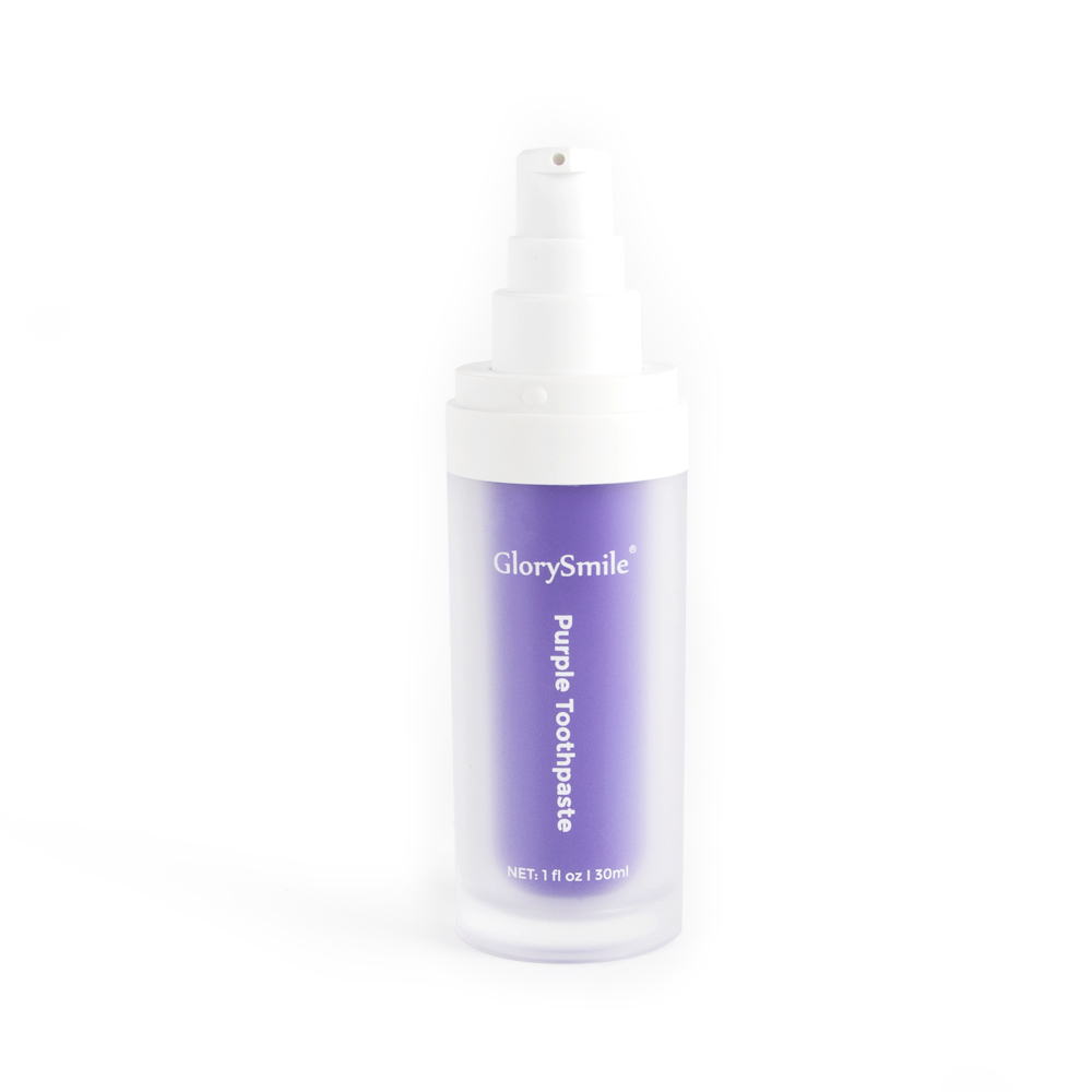 معجون تبييض الأسنان البنفسجي